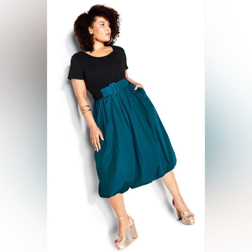 City chic Paris Days Dress - Teal - Picture 1 of 16